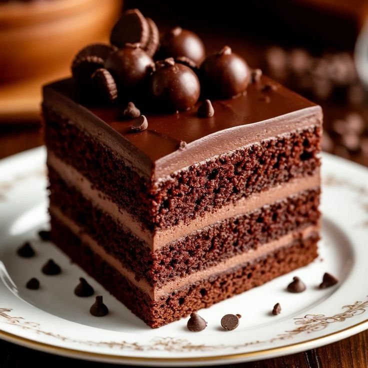 Chocolate pastry with rich layers and creamy frosting from the best cake shop in kottakkal