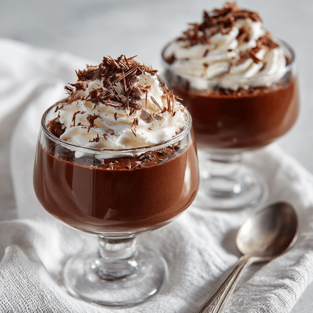 Chocolate pot de creame topped with whipped cream from the best cake shop in kottakkal.